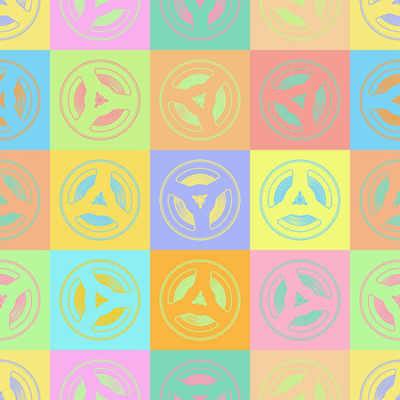 Magnetic tape color pattern.のイラスト素材