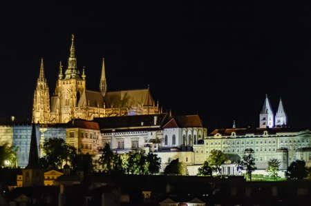 NIGHT LIFE STYLE SCENE FROM PRAGUE, CZECH REPUBLIC, SEPTEMBER, 2019のeditorial素材