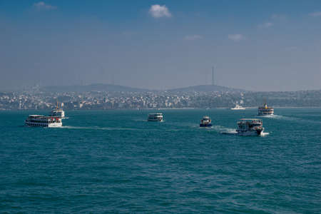 PANORAMIC VIEW FROM ISTANBUK PORT, TURKEYのeditorial素材