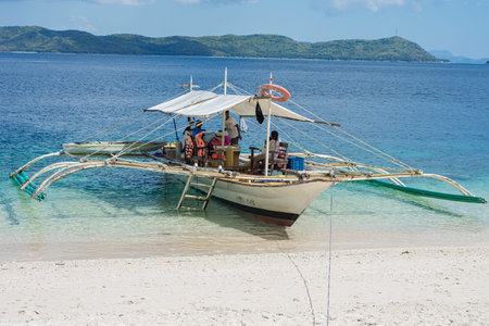 PANORAMIC LANDSCAPE, BEACH VIEW FROM PHILIPPINES, PALAWAN, 2019のeditorial素材
