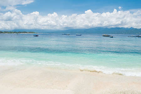 PANORAMIC LANDSCAPE, BEACH VIEW FROM BALI, INDONESIA, 2018の写真素材