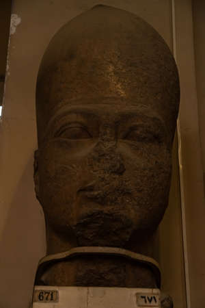 Architecture interior and sculpture from Egyptian Museum, Interior. El Cairo, Egypt 2018のeditorial素材