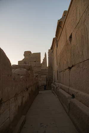 Historical destination, architecture and sculpture from Luxor Karnak, Egypt 2018のeditorial素材