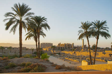 Historical destination, architecture and sculpture from Luxor Karnak, Egypt 2018のeditorial素材