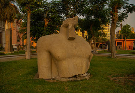 Historical destination, architecture and sculpture from Luxor Karnak, Egypt 2018のeditorial素材
