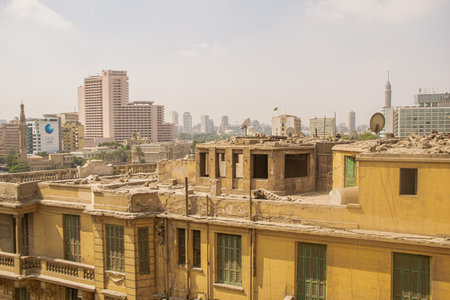 Architecture and street scene from Egypt, El Cairo, 2018, September
