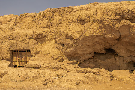 Panoramic view from Giza Desert, Architecture and historical place from Egypt, El Cairo 2018