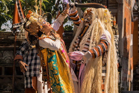 Scene from theatre Performance in Bali, Ubud, Indonesia 2018
