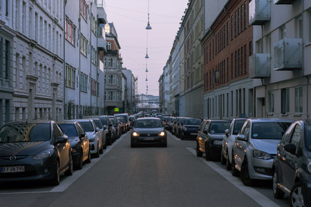 LIFE STYLE, STREET SCENE FROM COPENHAGUE, DENMARK, MARCH 2019