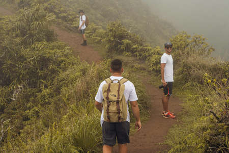 Panoramic nature landscape from Iao valley in wahiee forest on Maui island, Hawai.の写真素材