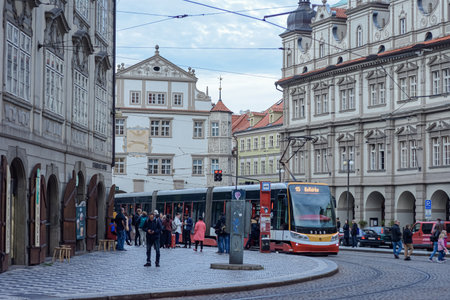 PANORAMIC LIFE STYLE SCENE FROM PRAGUE, CZECH REPUBLIC, SEPTEMBER, 2019のeditorial素材