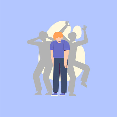 Group of young people dancing. Vector illustration in a flat style.のイラスト素材
