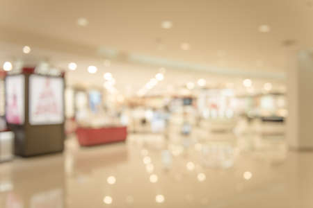 Abstract blurred of department store or shopping center mall , blurred image for using background .の写真素材