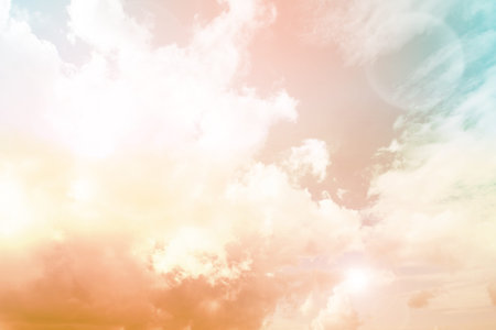 Colorful sky background , abstract defocus glitter blur background