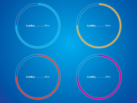 Loading icon Network Illustration, Vector, Iconのイラスト素材