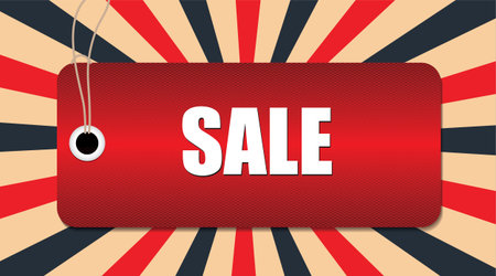 Sale card vector Illustration with floral backgroundのイラスト素材