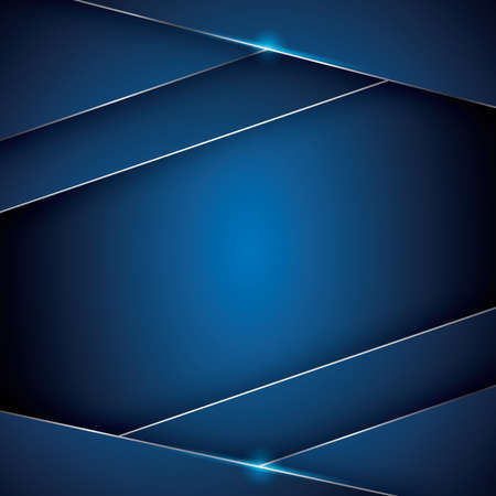 abstract metallic blue frame layout modern design background. vector illustrationのイラスト素材