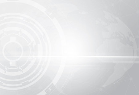 Abstract grey tech geometric corporate design background. . gray, abstract geometric background.のイラスト素材