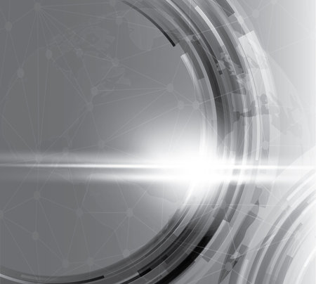 Abstract grey and white geometric design backgroundのイラスト素材