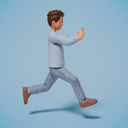 3d character illustration of businessman and 3D renderingの写真素材