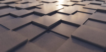 Abstract 3D Geometric Cube Pattern Background - Modern Architecture & Design