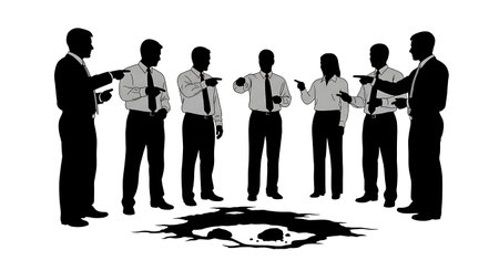 Black Solid Planner Road Maintenance Silhouettes Set of Six on White Background isolated on plain white background.のイラスト素材