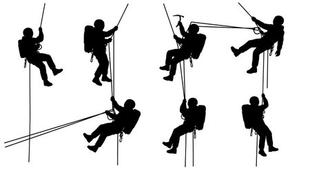 Black solid colour filled silhouettes Set.のイラスト素材