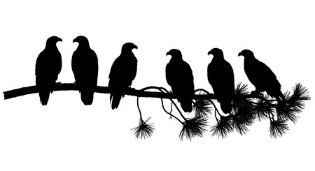 Black solid colour filled silhouettes Set.