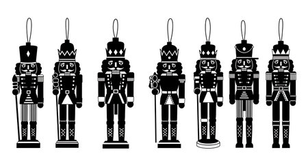 Black solid colour filled silhouettes Set.のイラスト素材