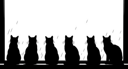 Black solid colour filled silhouettes Set.のイラスト素材