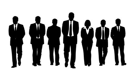 Black solid colour filled silhouettes Set.のイラスト素材