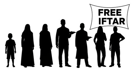 Black solid filled silhouettes isolated on plain white backgroundのイラスト素材