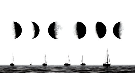 Black solid filled silhouettes isolated on plain white background