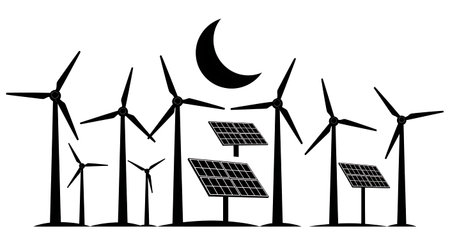 Black solid filled silhouettes isolated on plain white backgroundのイラスト素材