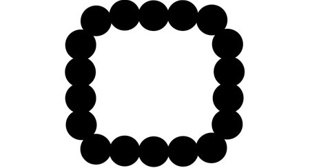 Black solid filled silhouettes isolated on plain white backgroundのイラスト素材