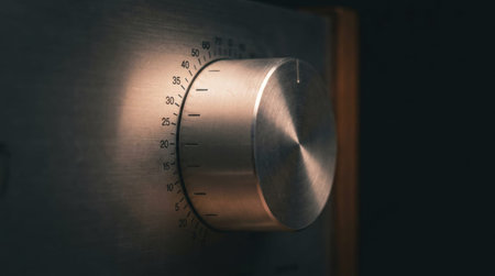 Machined Brushed Aluminum Audiophile Amplifier Dial With Etched Numbers