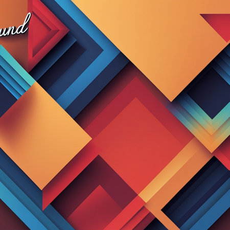 Abstract geometric background with overlapping squares. Vector illustration for your design.の写真素材