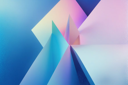Geometric abstract background. Minimalistic design. 3d renderの写真素材