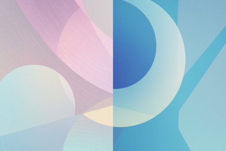 abstract background in pastel colors, geometric design, creative wallpaperの写真素材
