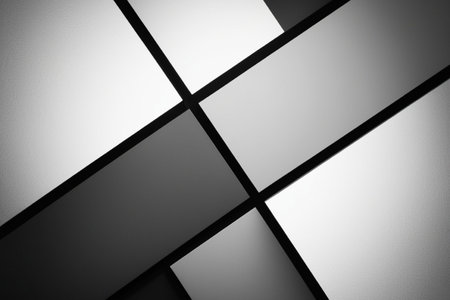 Abstract background with black and white squares. 3D render illustration.の写真素材