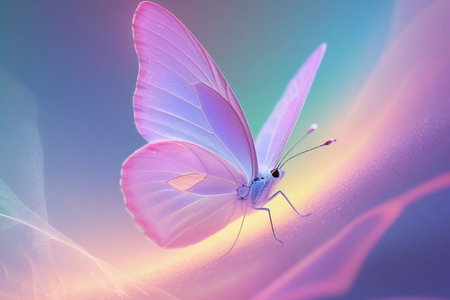Butterfly on a colorful background. Colorful butterfly on a colorful background.の写真素材