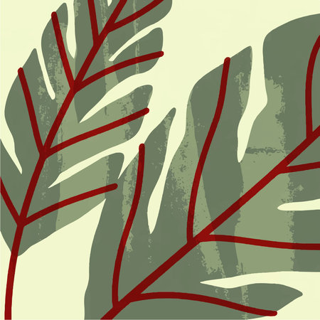 Tropical background with palm leaves. Vector illustration. Eps10のイラスト素材