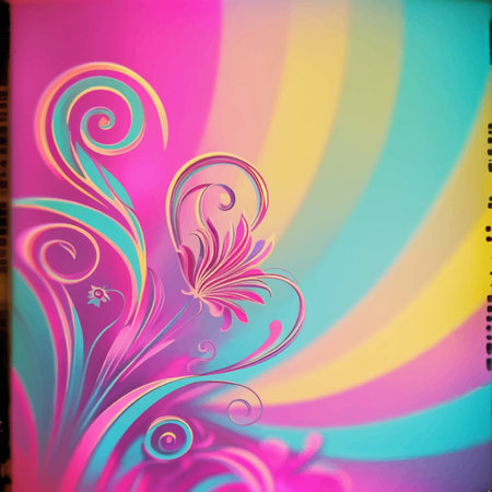 Abstract floral background with space for your text. Eps10 vector file.のイラスト素材