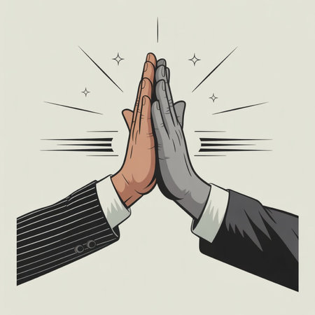Hands clapping. Vector illustration in retro style. Hand drawn.