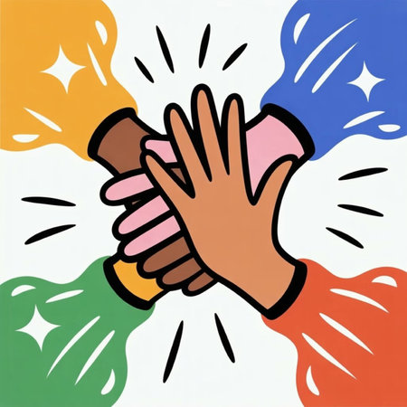 Handshake of two people. Vector illustration.