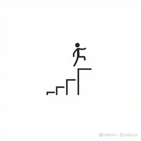 Person climbing up the stairs.の写真素材