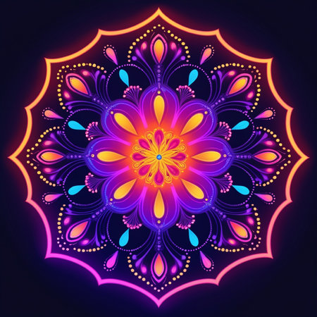 Mandala. Ethnic decorative element. Hand drawn backdrop. Islam, Arabic, Indian, ottoman motifs.の写真素材