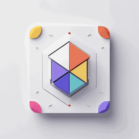 3d isometric cube. Abstract geometric background. Vector illustration.
