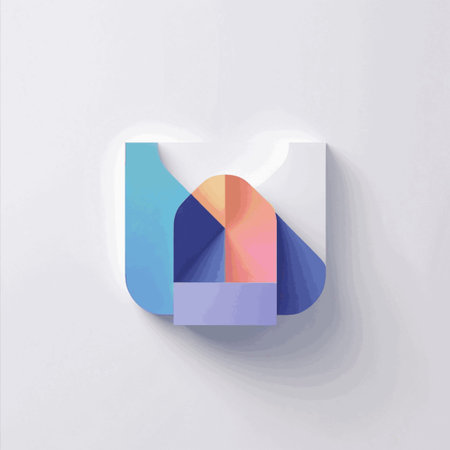 Colorful paper cut style font. Abstract geometric background. Vector illustration.