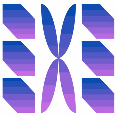Geometric shapes in the form of a butterfly. Vector illustration.